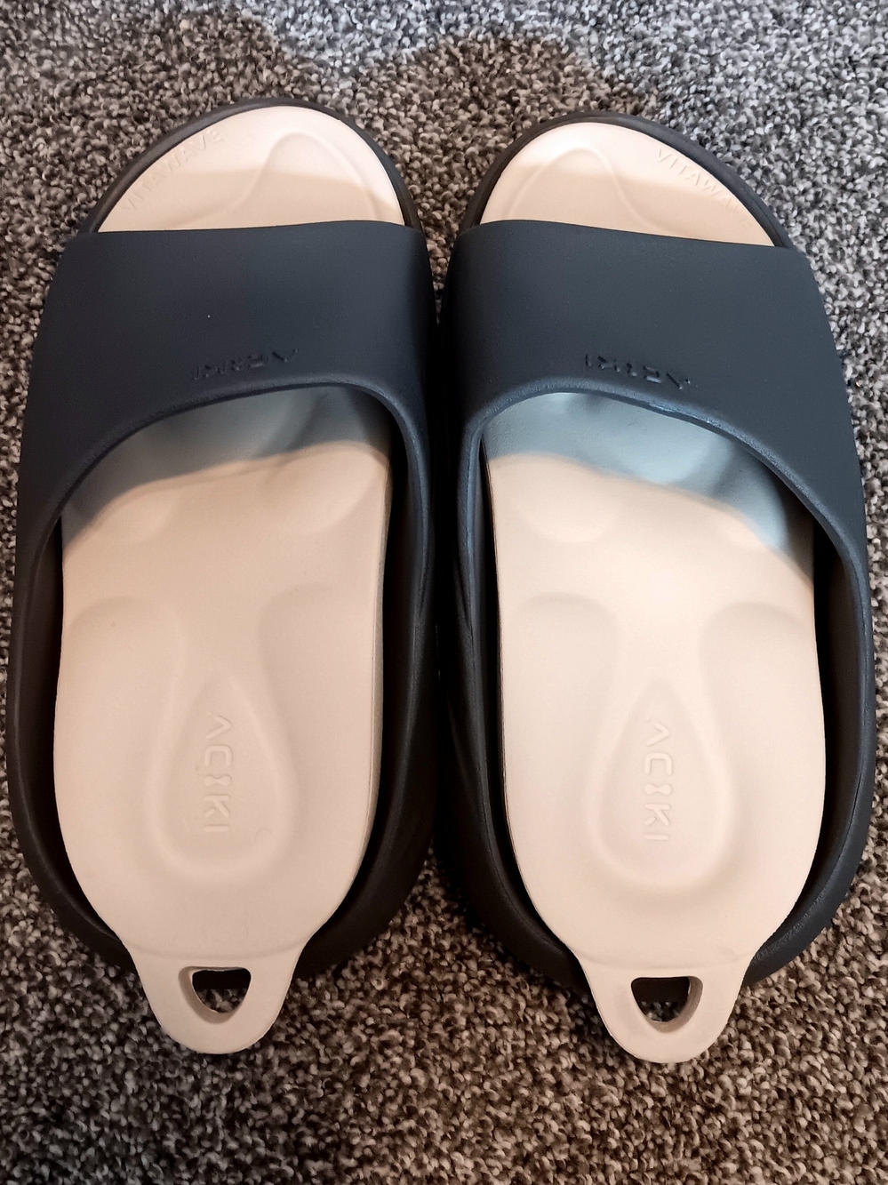 Unisex Vitawave Gray High Arch Recovery Sandals With Insert USA M 5/6 W 7/8